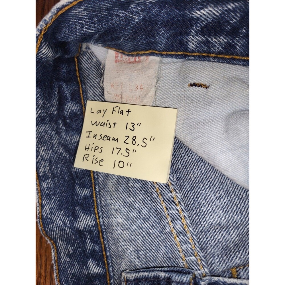 Vintage Levis 701 Student Fit Jeans Acid Wash USA Made Fits Modern 26 x 28.5 - Picture 4 of 10